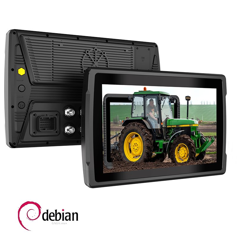 10 Inch IP67 Rugged Vehicle Tablet PC With Linux Android OS RTK Mushroom Antenna CAN AHD Multi Channel Camera for Vehicle Tablet